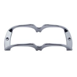 UP29999-Chrome Plastic Turtle Back Lens Guard
