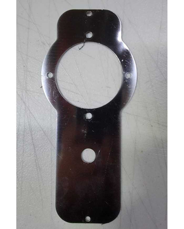 JMLSS-1020 - Stainless Peterbilt 579 / Kenworth T680 2012+ Above Door Dome Light Bracket w/ 1 WM Light Hole