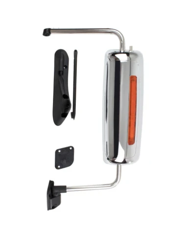 Complete Chrome Mirror Assembly fits International ProStar & LoneStar with Amber LED Light(driver side) Complete Chrome Mirror Assembly fits International ProStar & LoneStar with Amber LED Light(driver side)