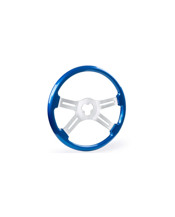18" Wood Steering Wheel - 4 Spoke Classic BLUE 18" Wood Steering Wheel - 4 Spoke Classic BLUE