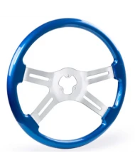 18" Wood Steering Wheel - 4 Spoke Classic YELLOW 18" Wood Steering Wheel - 4 Spoke Classic YELLOW