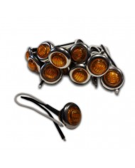 LUZ 3 LEDS 3/4 PULG - GENERICA AMBAR/AMBAR