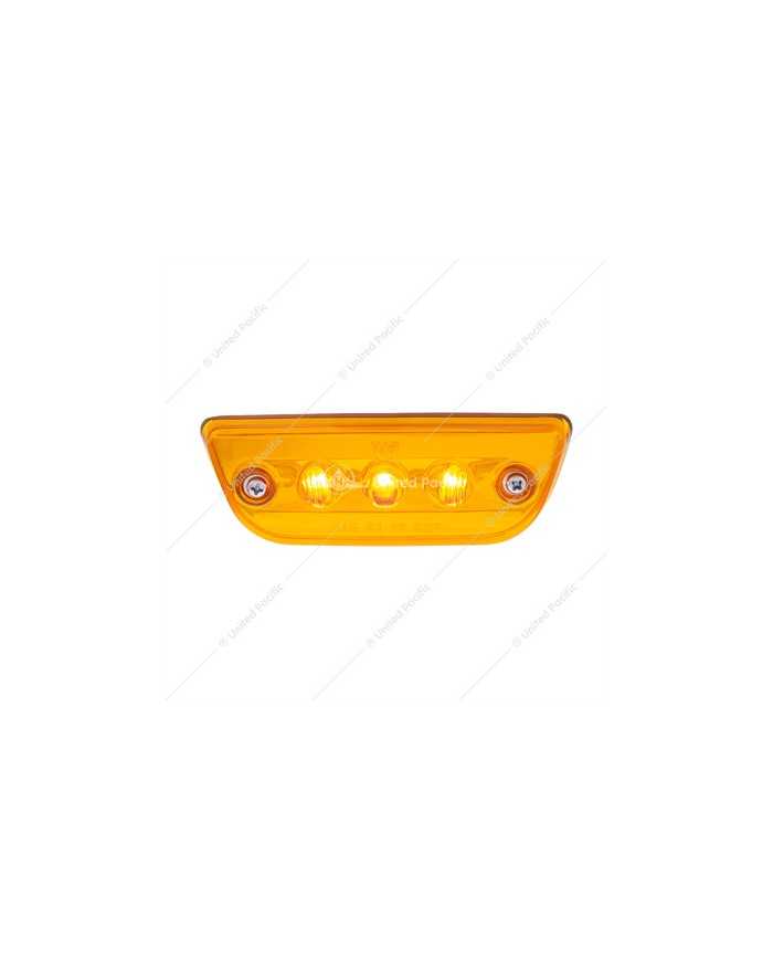 UP36808 - 3 LED Cab Light For 2013-2021 Peterbilt 579 & Kenworth T680/T770/T880 -Amber LED/Lens UP36808 - 3 LED Cab Light For 2013-2021 Peterbilt 579 & Kenworth T680/T770/T880 -Amber LED/Lens