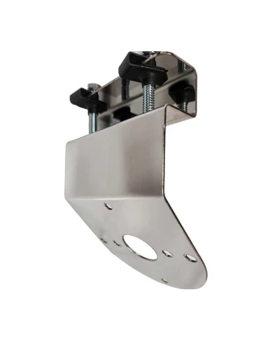 JMLSS-1016 - Stainless Universal Frame Bracket - Angled Style, Outward-Facing, with 1 WM Light Hole. Suitable for 1156/1157/3157