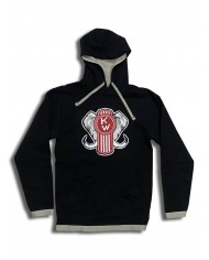 TCS PUFF HOODIE BLACK-LOGO KENWORTH-TCSS224