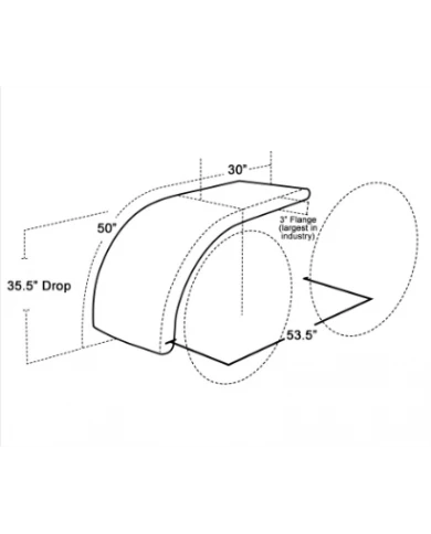 HBBA510HT - 430SS HT 35.5" DROP