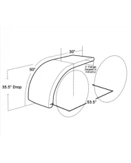 HBBA510HT - 430SS HT 35.5" DROP