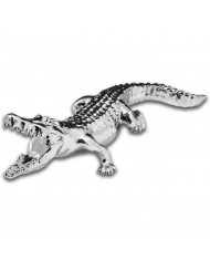 GG48196-Chrome Wild Alligator Hood Ornament