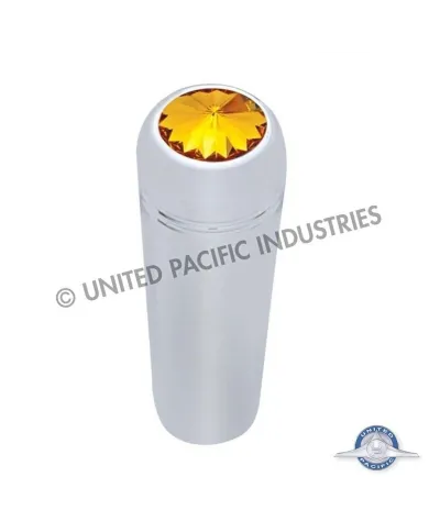 UP40156-1-7/8" Short Aluminum Toggle Switch Extension With Crystal For Kenworth - Amber Crystal