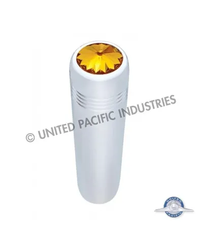 UP40157-2-1/4" Long Aluminum Toggle Switch Extension With Crystal For Kenworth - Amber Crystal