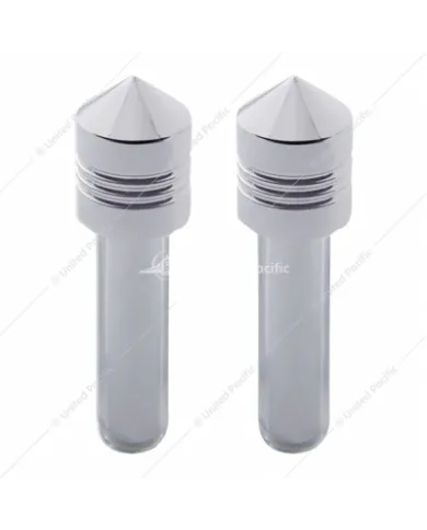 UP40180-Chrome Door Lock Knob - Pointed (2pc/set)