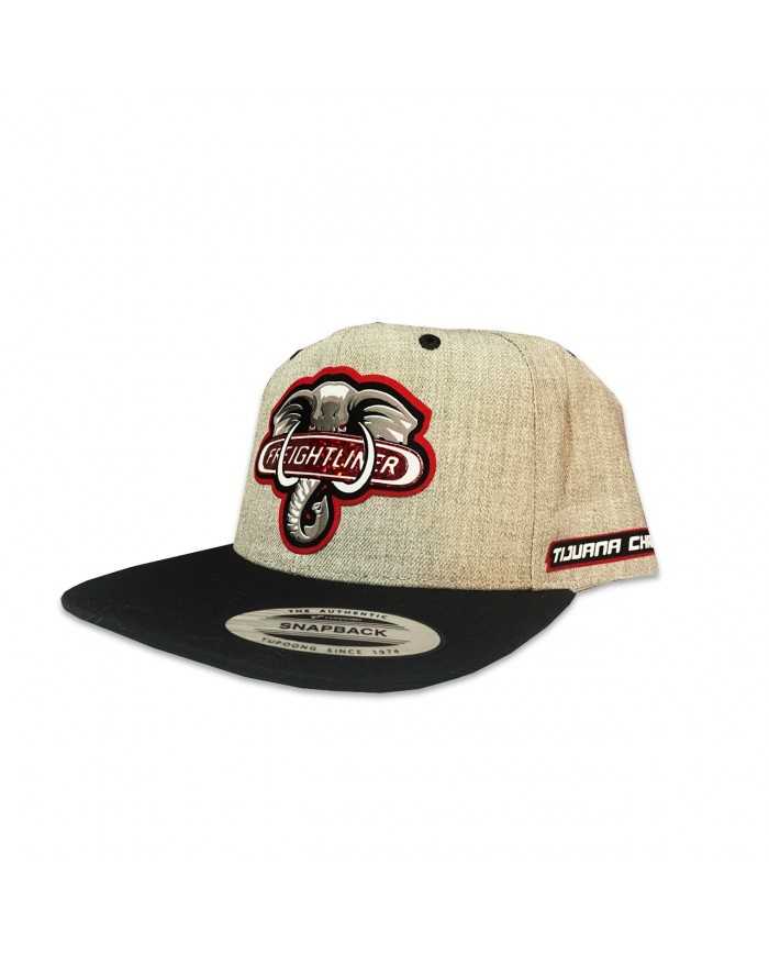 TCS-GORRA GRIS CLARO PARCHE GLITTER RED FREIGHTLINER