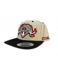 TCS-GORRA GRIS CLARO PARCHE GLITTER RED INTERNATIONAL