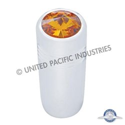 UP40183-1-5/8" Short Toggle Switch Extension With Color Crystal - Amber Crystal