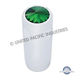 UP40185-1-5/8" Short Toggle Switch Extension With Color Crystal - Green Crystal