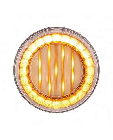 UP36093 - 33 LED 4" Round Lumos Light X-Series (Turn Signal) - Amber LED/Clear Lens UP36093 - 33 LED 4" Round Lumos Light X-Series (Turn Signal) - Amber LED/Clear Lens