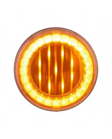 UP36091 - 33 LED 4" Round Lumos Light X-Series (Turn Signal) - Amber LED/Amber Lens UP36091 - 33 LED 4" Round Lumos Light X-Series (Turn Signal) - Amber LED/Amber Lens
