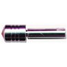 UP40200-Chrome Door Lock Knob With 7/16" Blue Crystal (2pc/set)