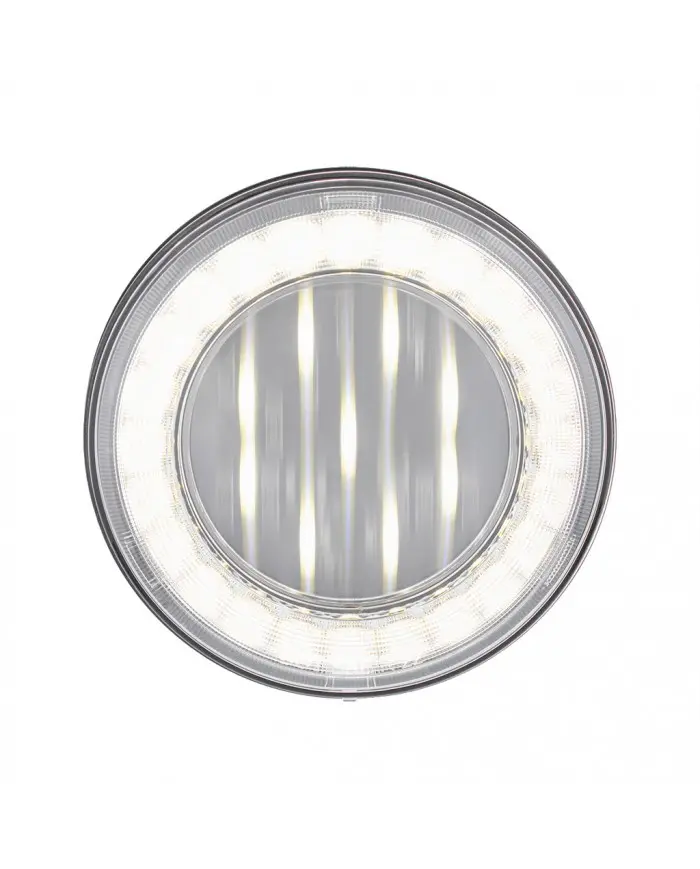 UP36094 - 33 LED 4" Round Lumos Light X-Series (Back-Up) - White LED/Clear Lens