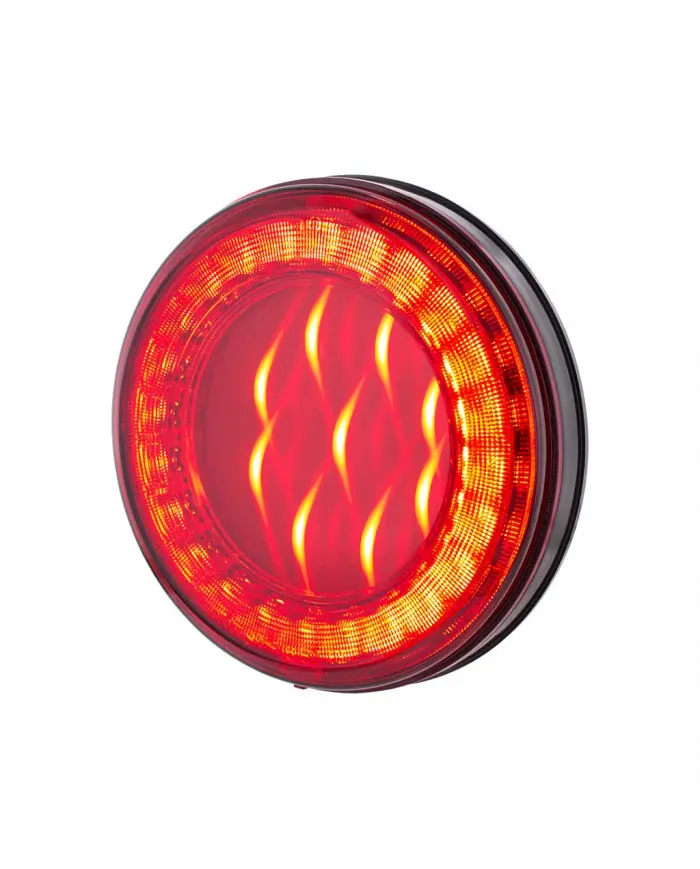 UP36090 - 33 LED 4" Round Lumos Light X-Series (Stop, Turn & Tail) - Red LED/Red Lens UP36090 - 33 LED 4" Round Lumos Light X-Series (Stop, Turn & Tail) - Red LED/Red Lens