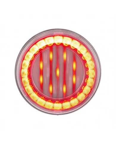 UP36092 - 33 LED 4" Round Lumos Light X-Series (Stop, Turn & Tail) - Red LED/Clear Lens UP36092 - 33 LED 4" Round Lumos Light X-Series (Stop, Turn & Tail) - Red LED/Clear Lens