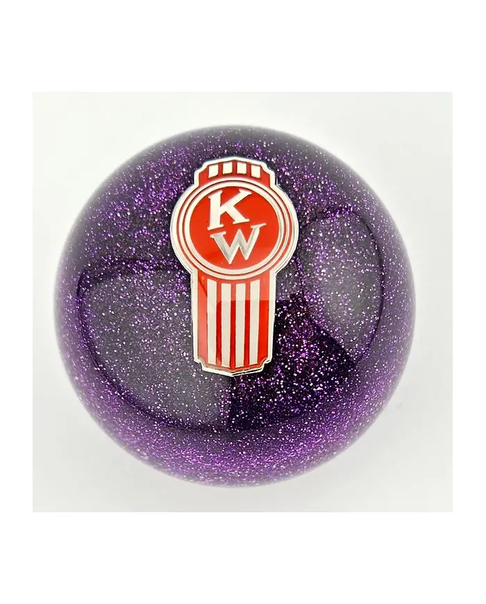 Glitter Crooked KW Kenworth Ball Shift Knob Glitter Crooked KW Kenworth Ball Shift Knob