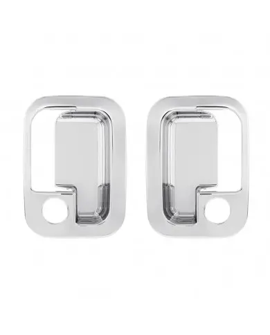 UP40962 - Chrome Exterior Door Handle Cover For 2003+ Kenworth & 2004+ Peterbilt Trucks- Pair (Driver & Passenger) UP40962 - Chrome Exterior Door Handle Cover For 2003+ Kenworth & 2004+ Peterbilt Trucks- Pair (Driver & Passenger)