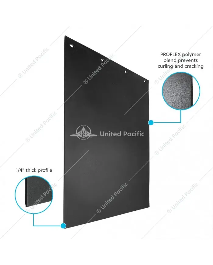 UP67025 - 24" X 30" Black PROFLEX Mud Flap