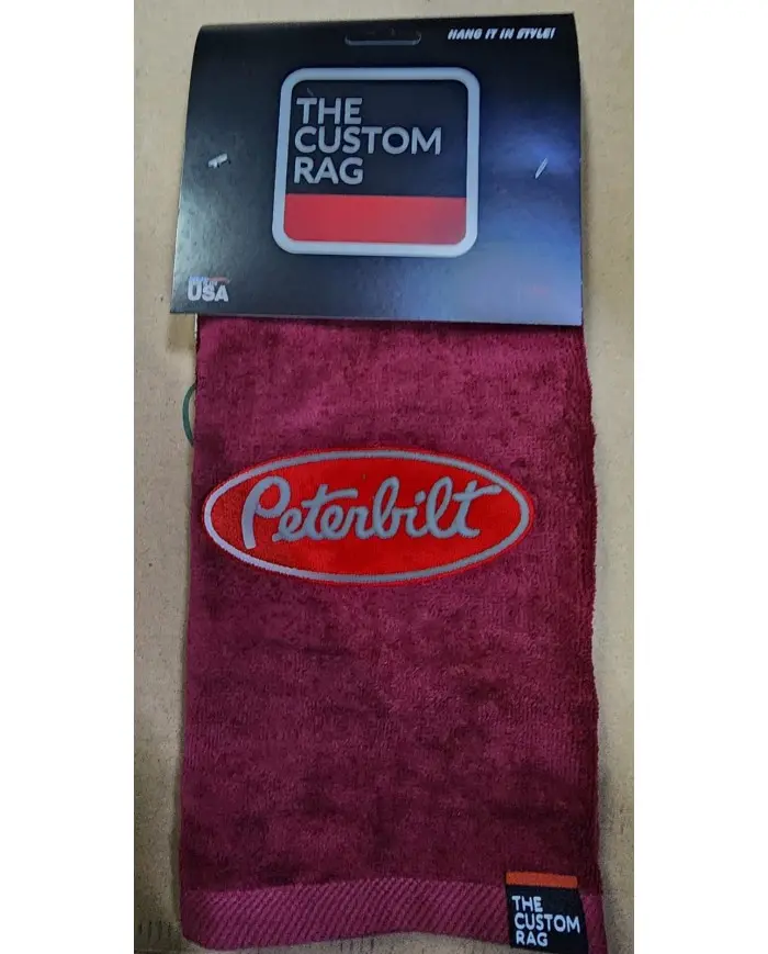 Truck Rags Peterbilt/ Red Peter logo (1 PZ) Truck Rags Peterbilt/ Red Peter logo (1 PZ)