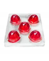 UP30520P5 - Watermelon Glass Marker Light Lens - Clear (5 Pcs)
