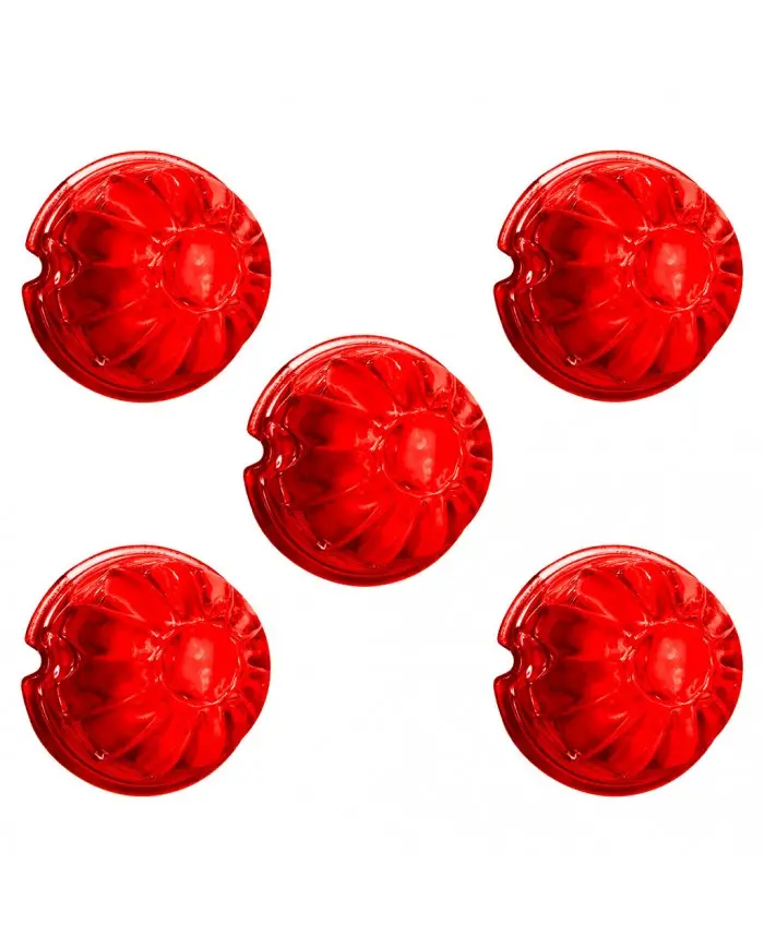 UP30314P5 - Watermelon Glass Marker Light Lens - Red (5 Pcs)