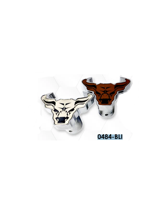 LNC0484-BLI-Chrome Plated Billet Aluminum Tractor/Trailer Knobs (Bull/Leather) (Set of 2) LNC0484-BLI-Chrome Plated Billet Aluminum Tractor/Trailer Knobs (Bull/Leather) (Set of 2)