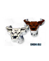 LNC0484-BLI-Chrome Plated Billet Aluminum Tractor/Trailer Knobs (Bull/Leather) (Set of 2) LNC0484-BLI-Chrome Plated Billet Aluminum Tractor/Trailer Knobs (Bull/Leather) (Set of 2)