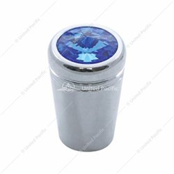 UP40222-Mini Toggle Switch Extension With Blue Crystal For Kenworth (Card of 3)