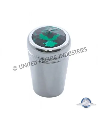 UP40224-Mini Toggle Switch Extension With Green Crystal For Kenworth (Card of 3)