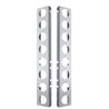 UP30072-Peterbilt Stainless Front Air Cleaner Bracket Only - 16 Light Cutouts (Pair)