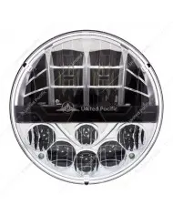 UP31090 - High Power LED Chrome Projection Headlight For 2001-2020 Freightliner Columbia - Driver