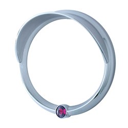 UP40627-Signature Series Speed/Tachometer Gauge Cover With Visor For Freightliner -Purple Crystal