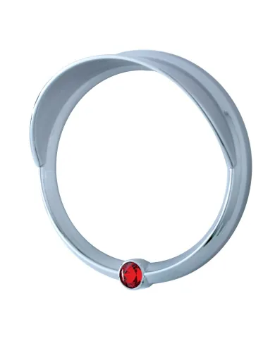 UP40628-Signature Series Speed/Tachometer Gauge Cover With Visor For Freightliner -Red Crystal