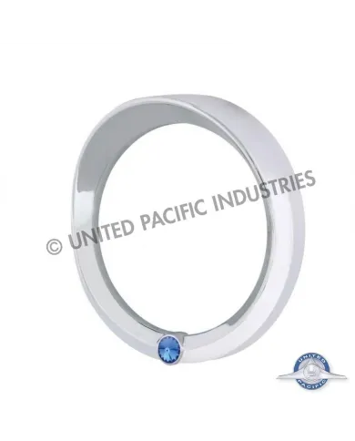 UP40638-Signature Series Speed/Tachometer Gauge Cover With Visor For 2006+ Peterbilt -Blue Crystal