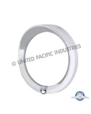 UP40639-Signature Series Speed/Tachometer Gauge Cover With Visor For 2006+ Peterbilt -Clear Crystal