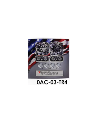 LNC0AC-03-TR4-Rear Axle Cover Kit w/Top Hat Style Nut Covers LNC0AC-03-TR4-Rear Axle Cover Kit w/Top Hat Style Nut Covers