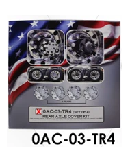 LNC0AC-03-TFR6-Front & Rear Axle Cover Kit w/Top Hat Style Nut Covers LNC0AC-03-TFR6-Front & Rear Axle Cover Kit w/Top Hat Style Nut Covers