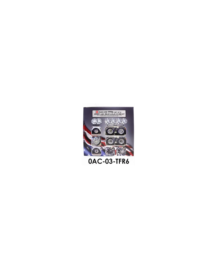 LNC0AC-03-TFR6-Front & Rear Axle Cover Kit w/Top Hat Style Nut Covers LNC0AC-03-TFR6-Front & Rear Axle Cover Kit w/Top Hat Style Nut Covers