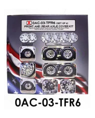 LNC0AC-03-TFR6-Front & Rear Axle Cover Kit w/Top Hat Style Nut Covers LNC0AC-03-TFR6-Front & Rear Axle Cover Kit w/Top Hat Style Nut Covers