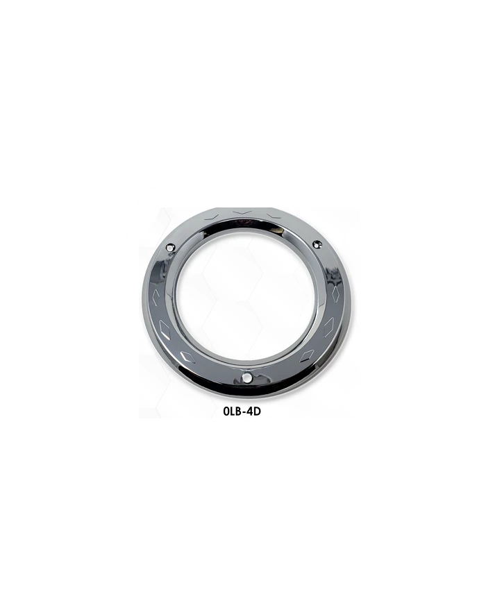 LNC0LB-4D-4" Round Lt. Bezel w/Diamond Pattern