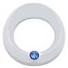 UP40666-Signature Series Gauge Cover With Visor & Crystal For 3-3/4" DIA Speed/Tachometer Gauge - Blue Crystal