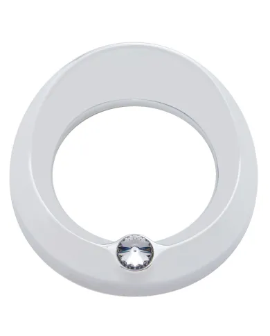 UP40667-Signature Series Gauge Cover With Visor & Crystal For 3-3/4" DIA Speed/Tachometer Gauge - Clear Crystal