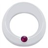 UP40669-Signature Series Gauge Cover With Visor & Crystal For 3-3/4" DIA Speed/Tachometer Gauge - Purple Crystal