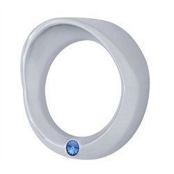 UP40680-Signature Series Small Gauge Cover With Visor For 2006+ Peterbilt - Blue Crystal